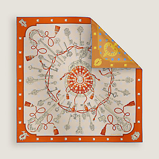 Les Cles double face scarf 90 | Hermès USA